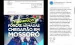 Prefeita aproveita confirmaÃ§Ã£o da vinda das forÃ§as armadas ao RN para fazer marketing