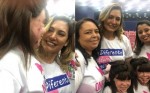 Michelle Bolsonaro se emociona ao conhecer gÃªmeas mossoroenses HeloÃ­sa e Eduarda