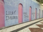 Museu Municipal Ã© alvo de pichaÃ§Ã£o com frases de apoio a Lula e por eleiÃ§Ãµes diretas