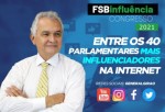 General GirÃ£o entre os 40 parlamentares mais influenciadores da internet