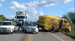 Bandidos metralham e explodem carro forte no Agreste Potiguar