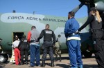 Presos do Rio Grande do Sul sÃ£o transferidos para a penitenciaria federal de MossorÃ³
