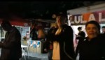 Festa petista na porta da PF em Curitiba