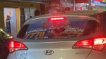 Vários carros com adesivos de Lawrence e Jadson foram depredados durante ato político em Mossoró