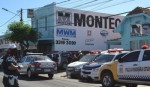 Forte aparato policial Ã© montado para acompanhar protesto de servidores na Prefeitura