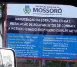 Obras de adequaÃ§Ã£o do GinÃ¡sio Pedro Ciarlini irÃ£o custar mais de meio milhÃ£o