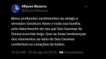 Allyson suspende agenda de campanha após morte de pai de vereador