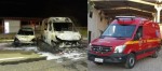 Criminosos atacam base de apoio dos Bombeiros e incendeiam ambulÃ¢ncia avaliada em R$ 260 mil