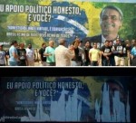 Outdoor com propaganda de Bolsonaro Ã© rasgado em CaicÃ³-RN