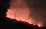Imagens mostram o avanÃ§o do fogo na Serra do Lima