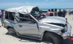 Carro capota e casal morre ao fazer rally entre Areia Branca e Porto do Mangue