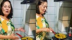 Rosalba mostra talento na cozinha