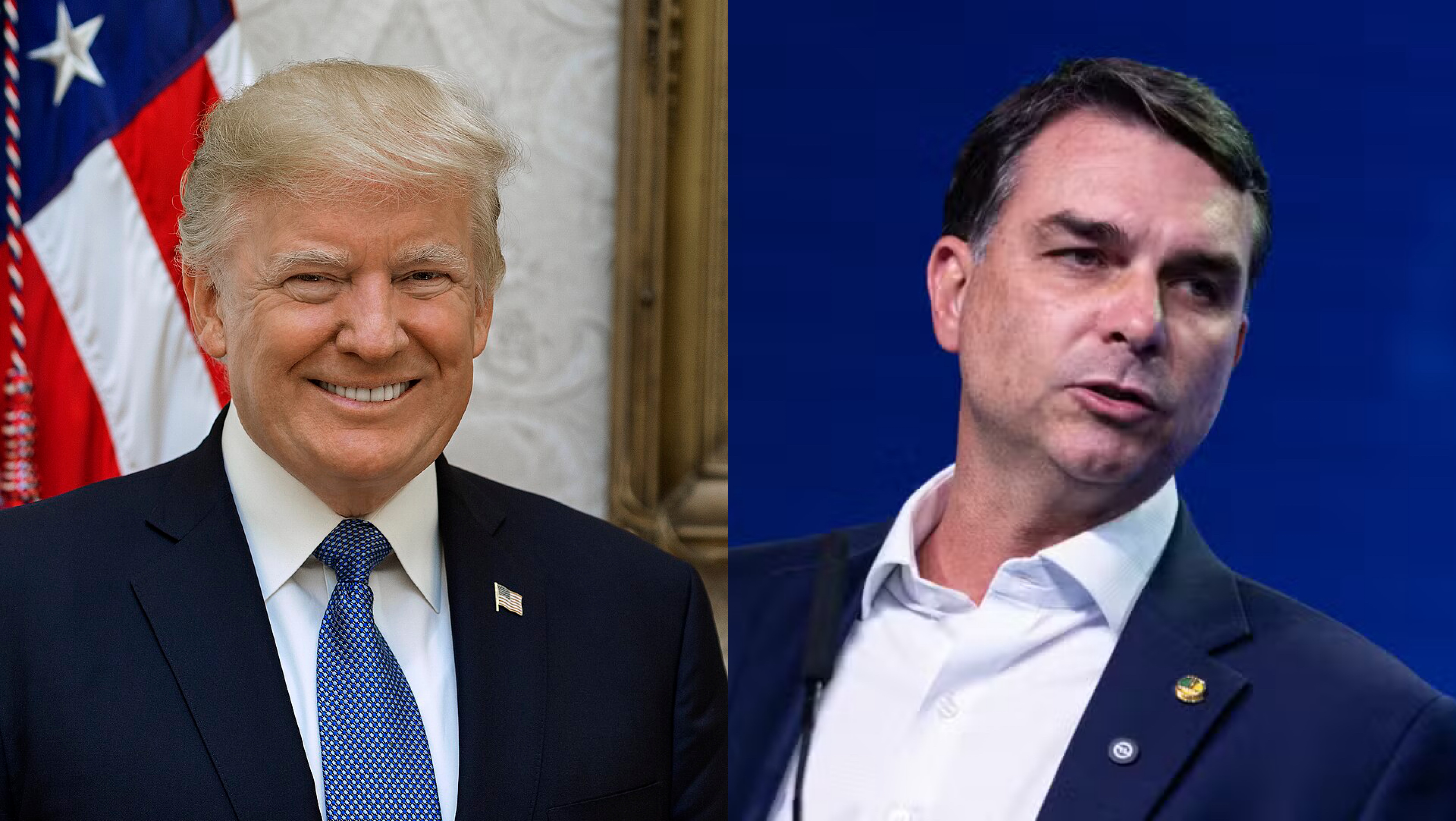 Trump convida Flávio Bolsonaro para visita à Casa Branca
