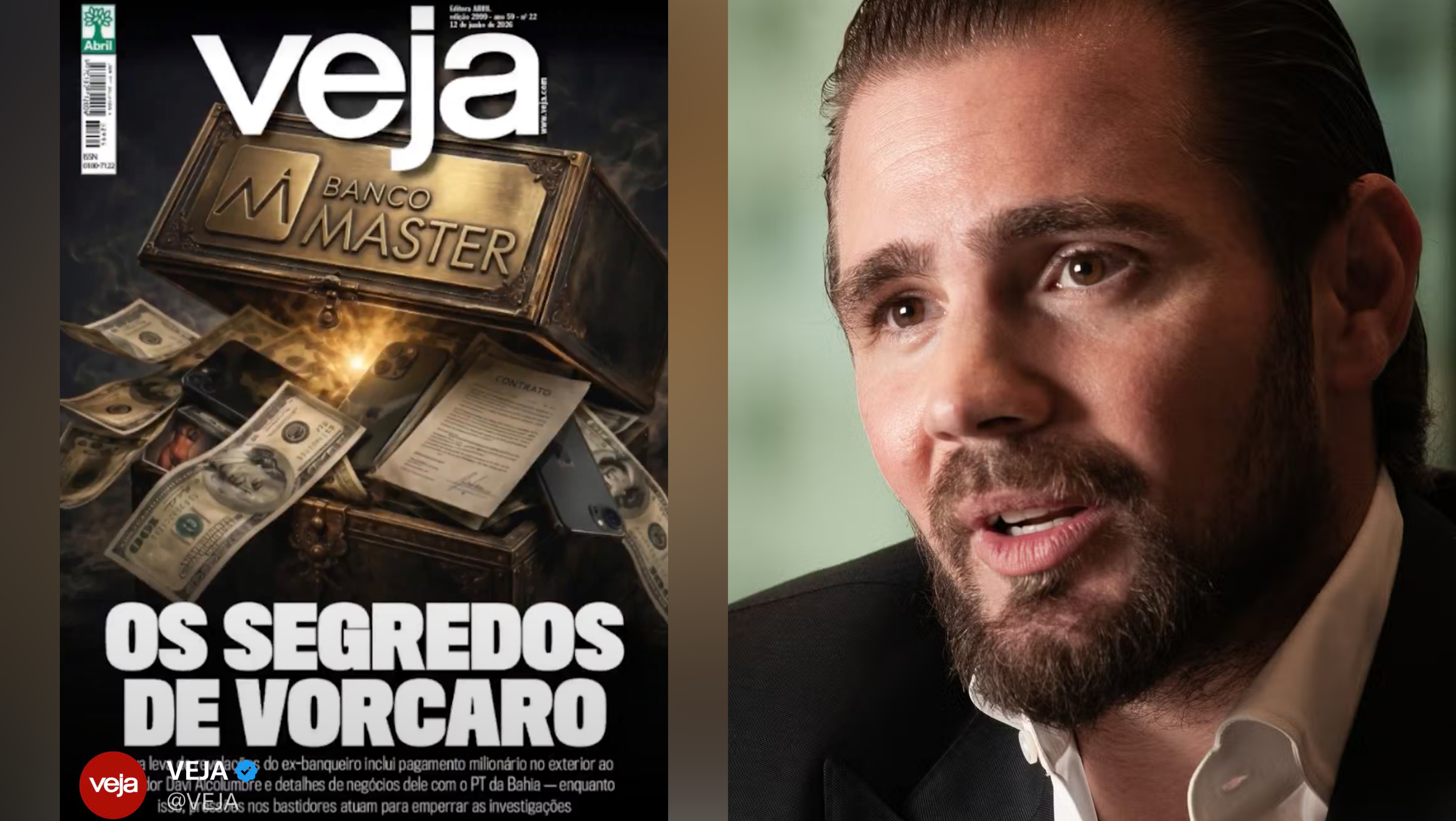 VEJA: Vorcaro teria pago US$ 30 milhões a Davi Alcolumbre; reportagem aponta ligações do Banco Master com o PT da Bahia