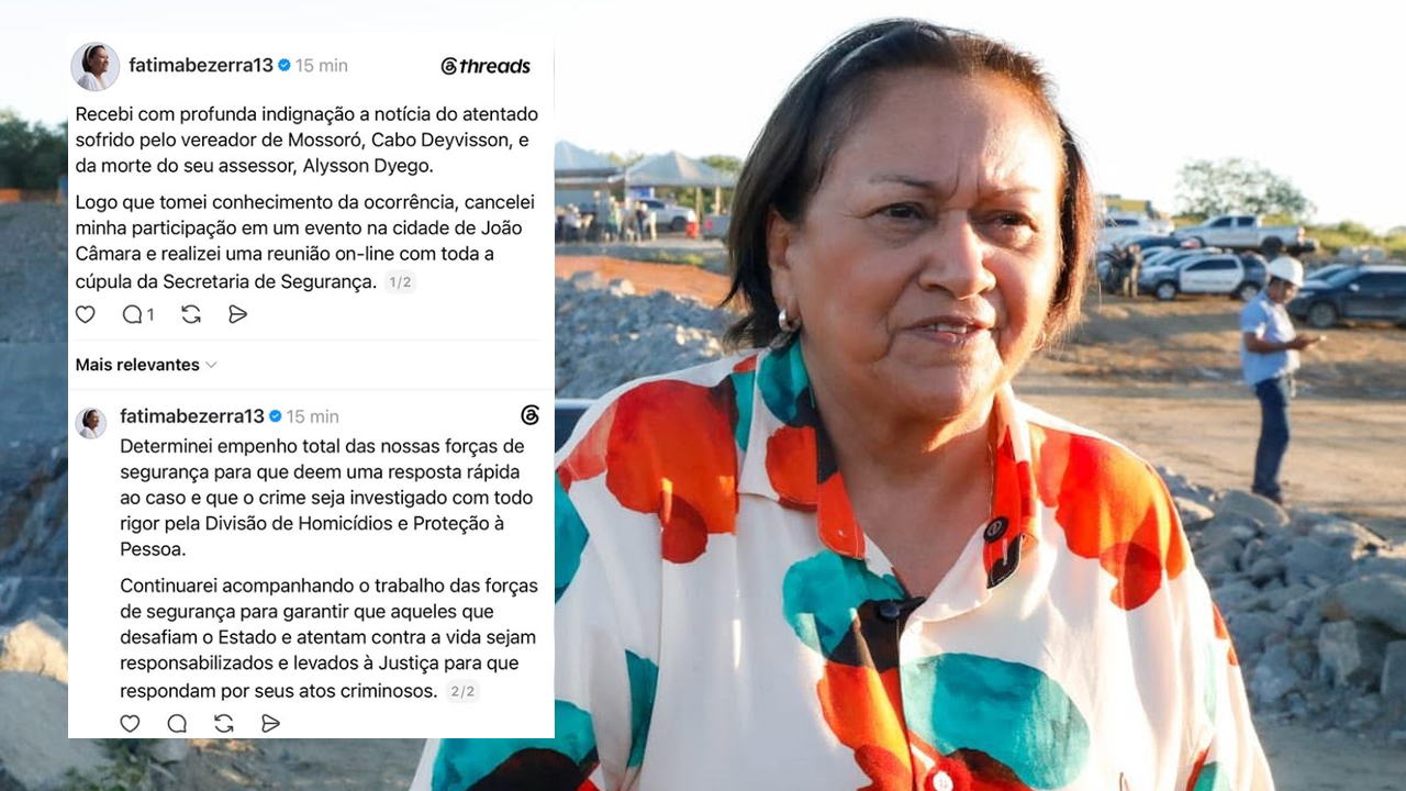 Governadora suspende agenda, reúne cúpula da segurança e cobra rigor nas investigações sobre atentado contra vereador e assessor de Mossoró