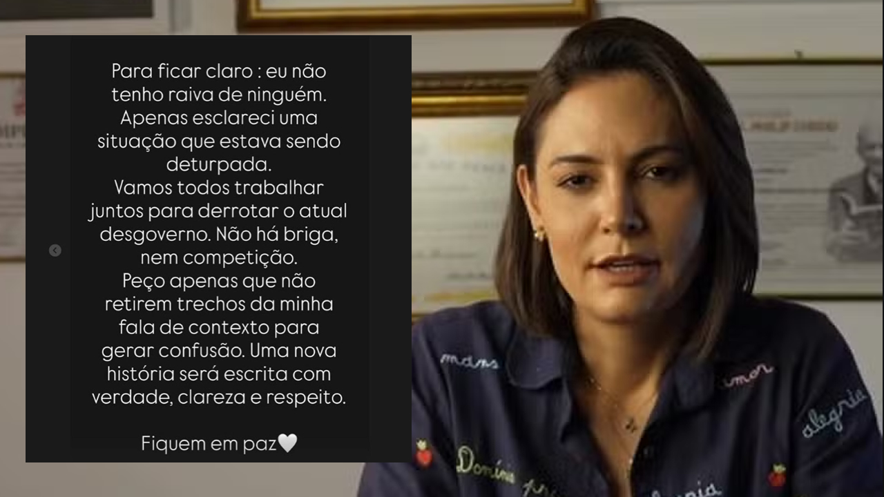 Michelle recua após polêmica e diz que “não há briga, nem competição” no campo conservador