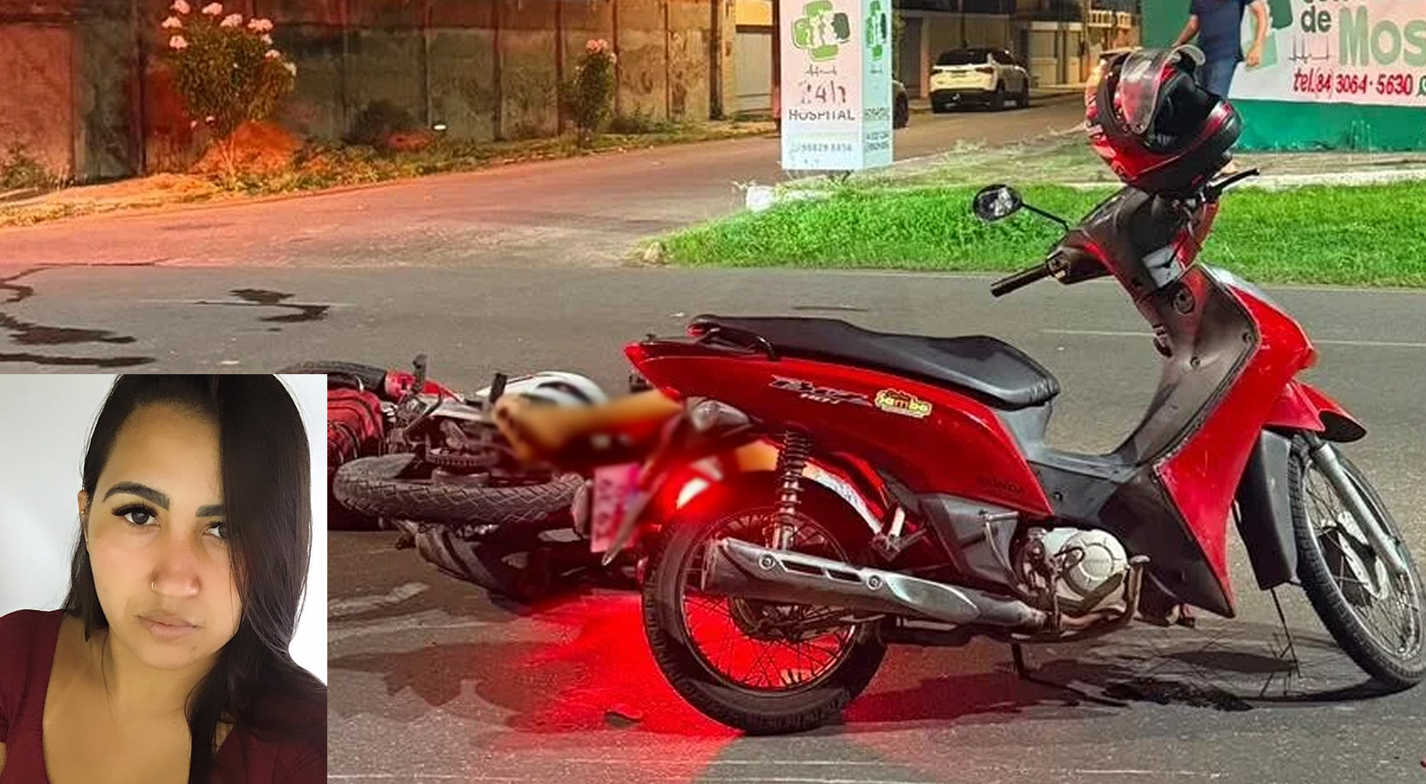 Enfermeira do Hospital São Luiz morre em acidente entre motos em Mossoró