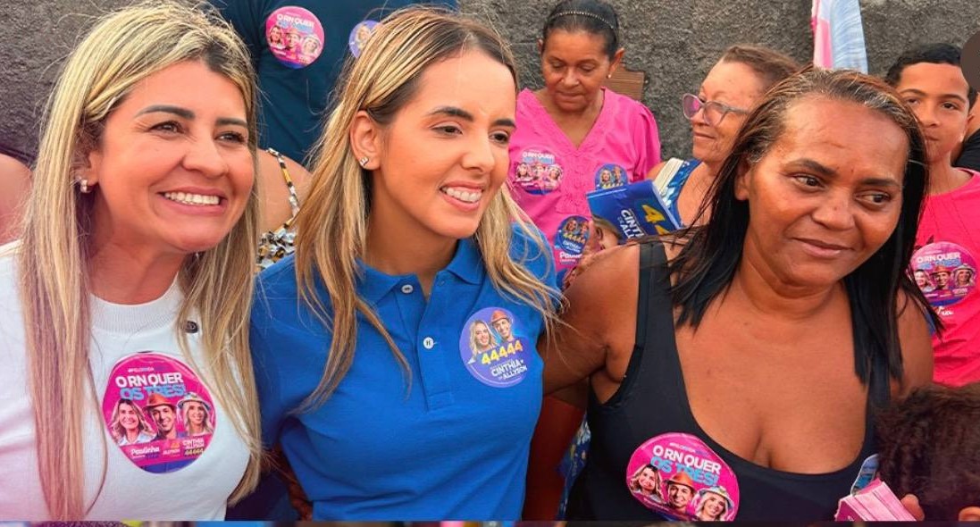 Cinthia de Allyson leva campanha às ruas de Pajuçara, na Zona Norte de Natal