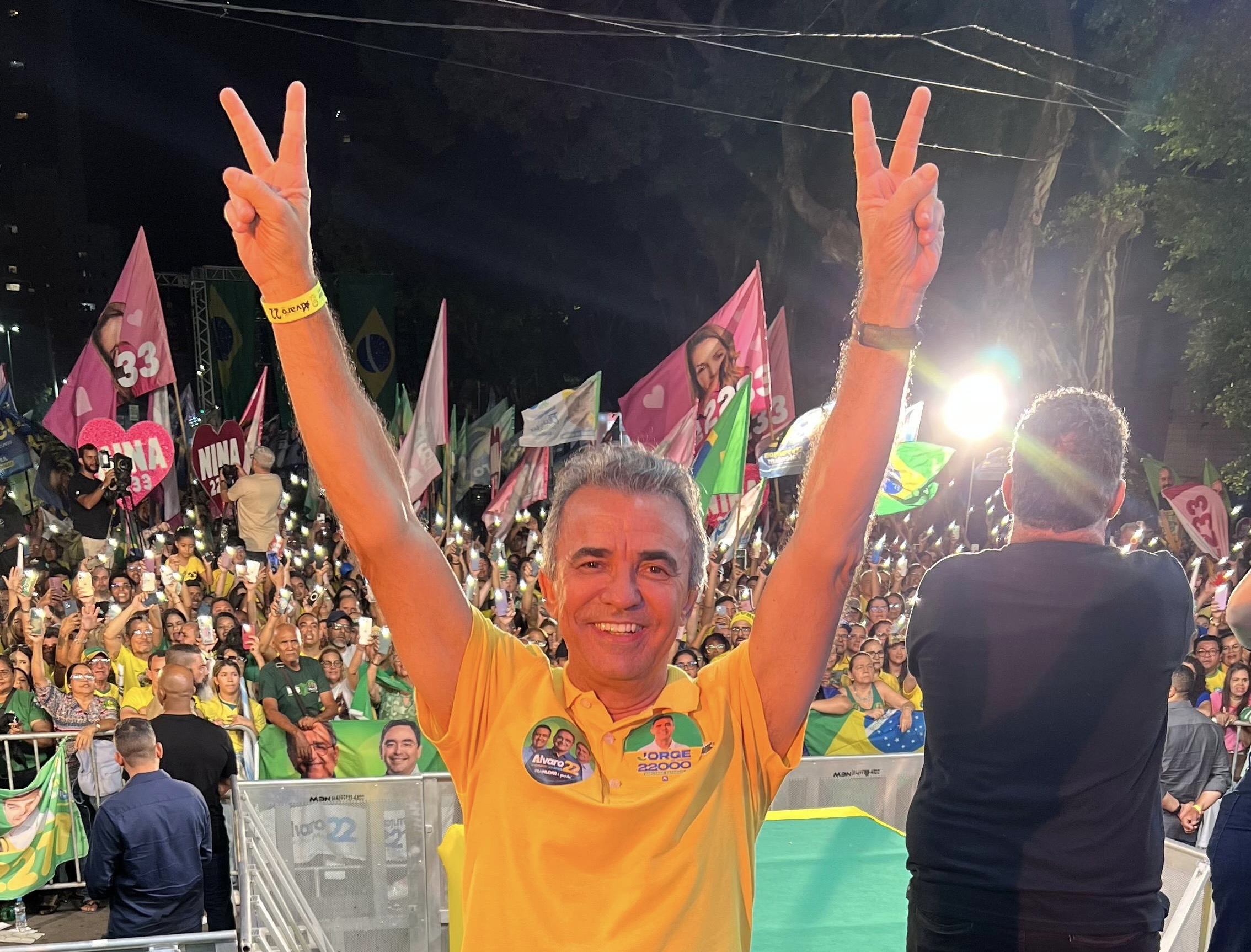 Jorge marca presença em grande mobilização com Flávio Bolsonaro em Natal