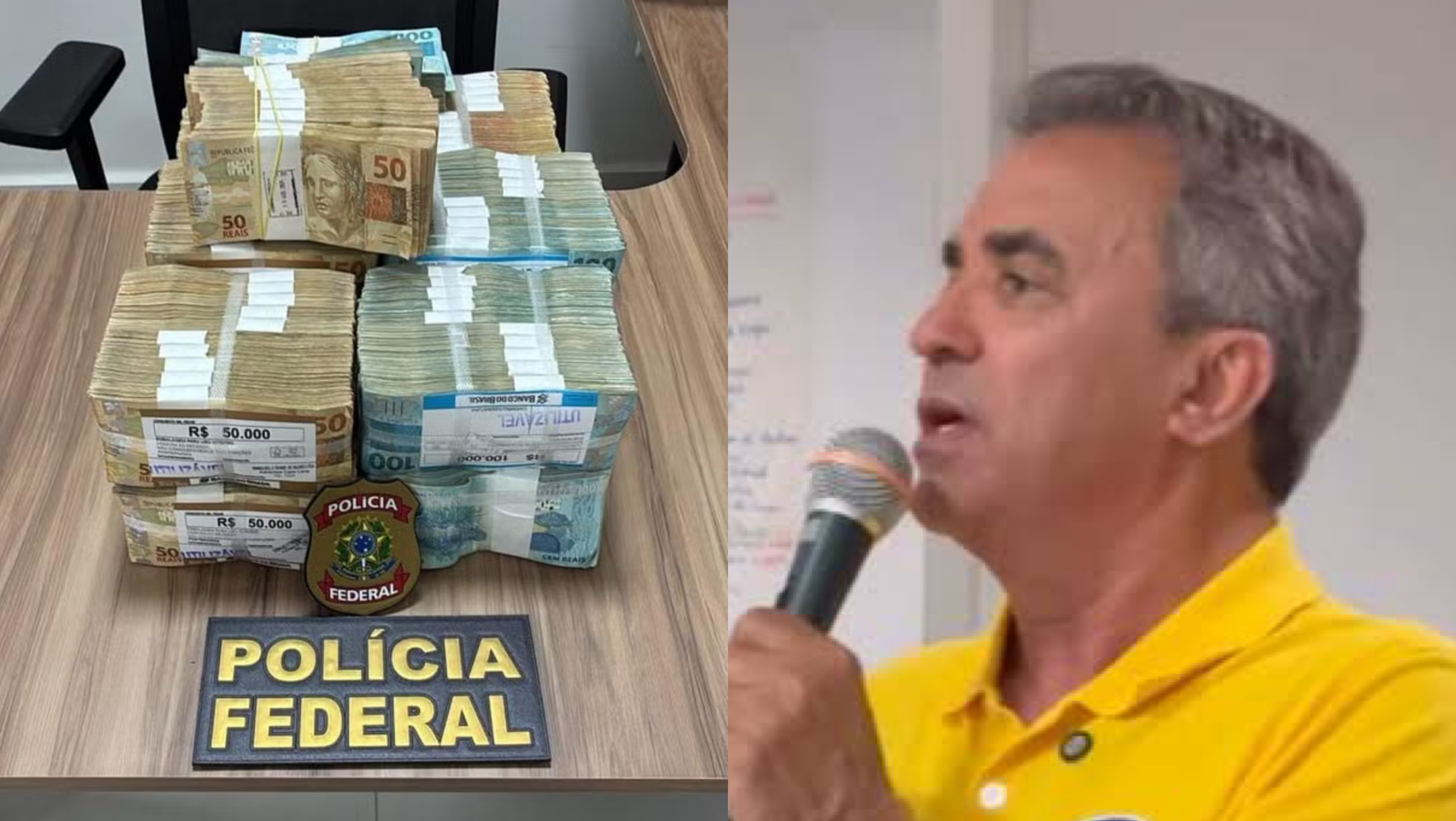Dinheiro de R$ 400 mil apreendido pela PF foi sacado de conta de empresa pelo irmão de Jorge do Rosário; defesa nega relação com campanha