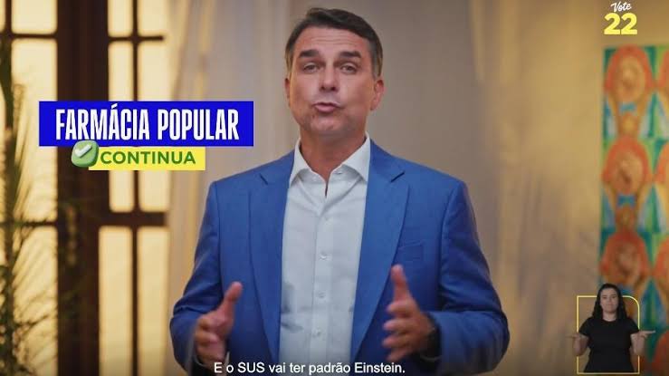 Campanha de Flávio Bolsonaro recorre à Justiça após propaganda ir ao ar sem áudio