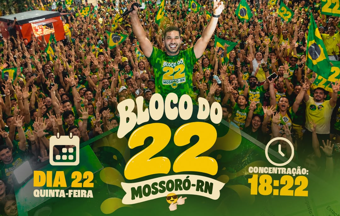 André Fernandes traz o Bloco do 22 para Mossoró nesta quinta-feira
